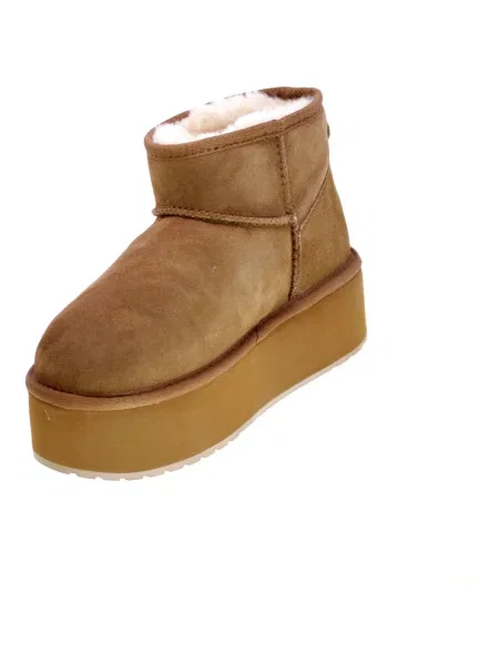 Dámske snehule EMU Australia Stinger Micro Flatform chestnut hnedá