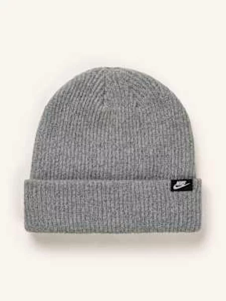 Zimní čepice Nike Terra Futura Short-Cuff dark grey heather šedý