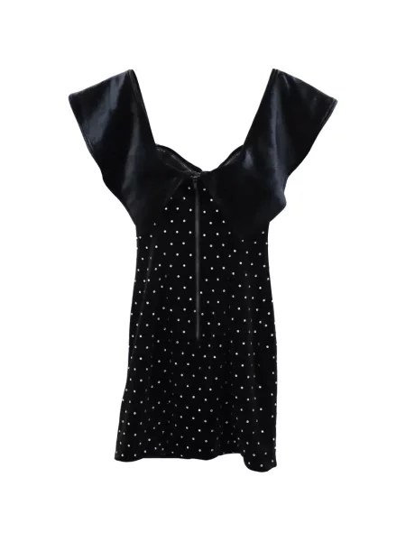 Rochie mini Self-portrait de cristal de costum negru