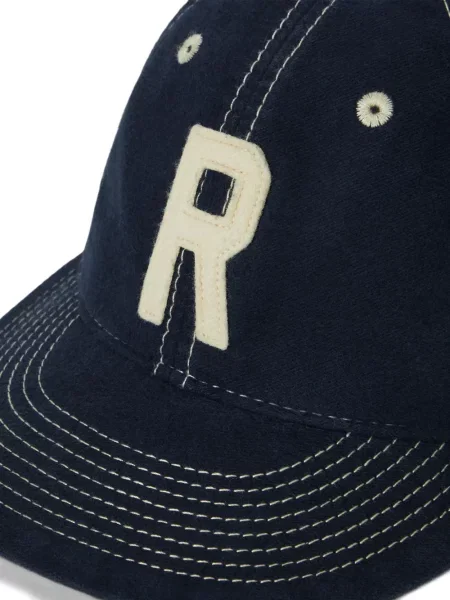 Krótka czapka z daszkiem Polo Ralph Lauren w jodełkę jednorzędowa niebieska