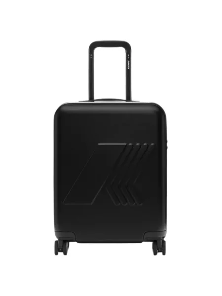 Walizka K-way z logo retro czarna
