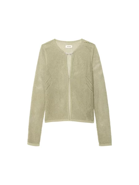 Dzianinowy kardigan Zadig & Voltaire zielony