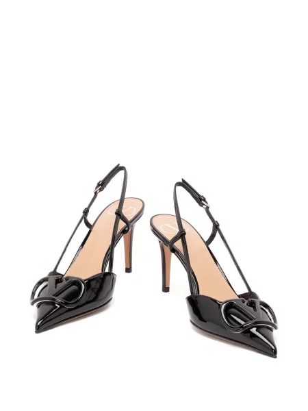 Pantofi cu toc Valentino Garavani slingback negru