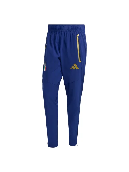 ADIDAS PERFORMANCE Sportovní kalhoty Italy Tiro Travel / žlutá modrá