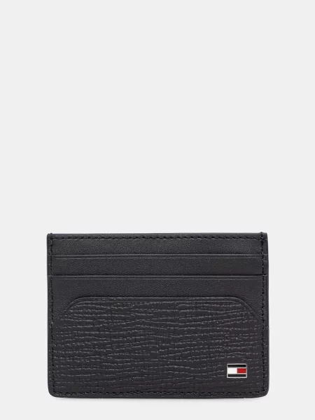 Tommy Hilfiger Usnjen etui za kartice modra