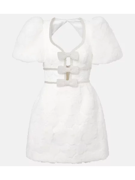 Rochie Rebecca Vallance cu funde alb
