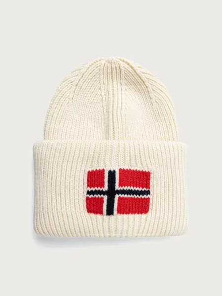 Napapijri σκούφος beanie ανδρικός με μαλλί Evei μπεζ
