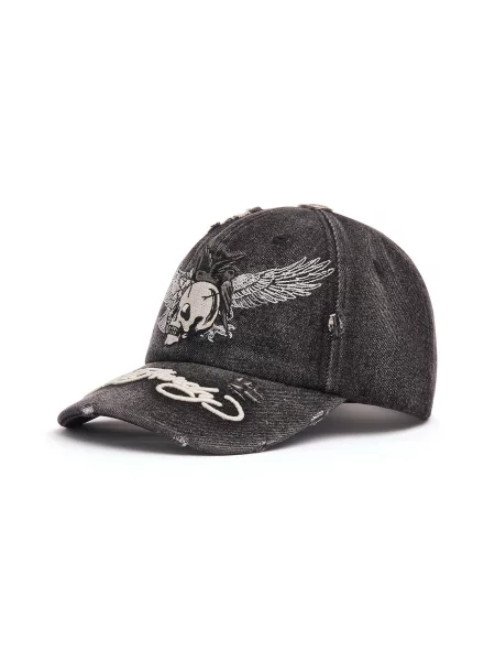 Ed Hardy Kšiltovka krémová / antracitová černá