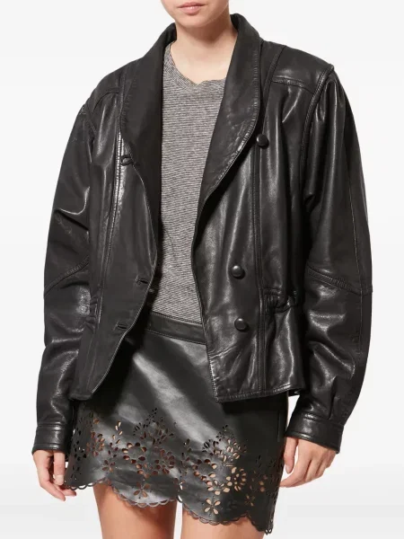Geanta de piele Isabel Marant negru
