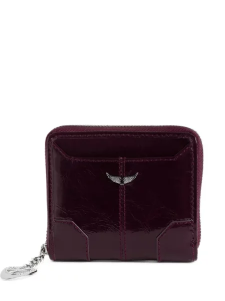 Portofel Zadig&voltaire din piele de lac violet