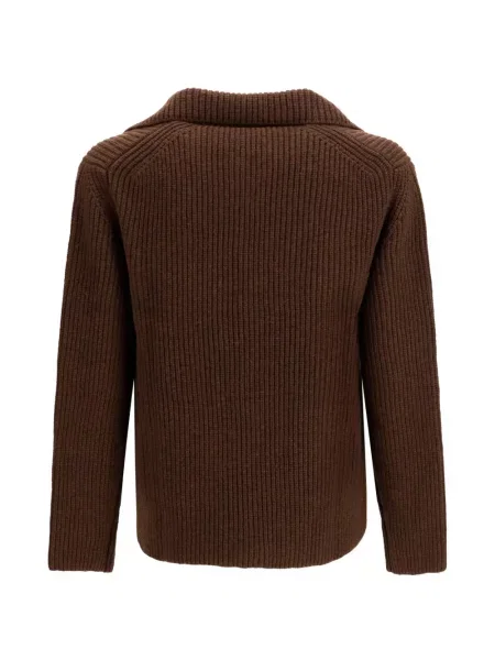 Cardigan Brooksfield tricotate maro