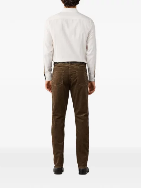 Pantaloni Hackett London de catifea cord maro