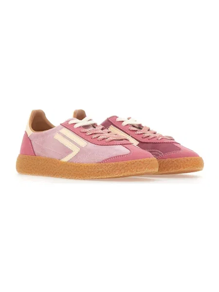 Sneakersy Puraai zamszowe różowe