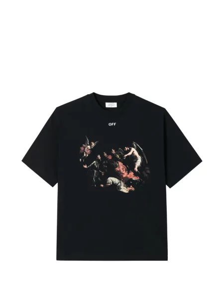 Μπλούζα Off-white με σχέδιο λευκό