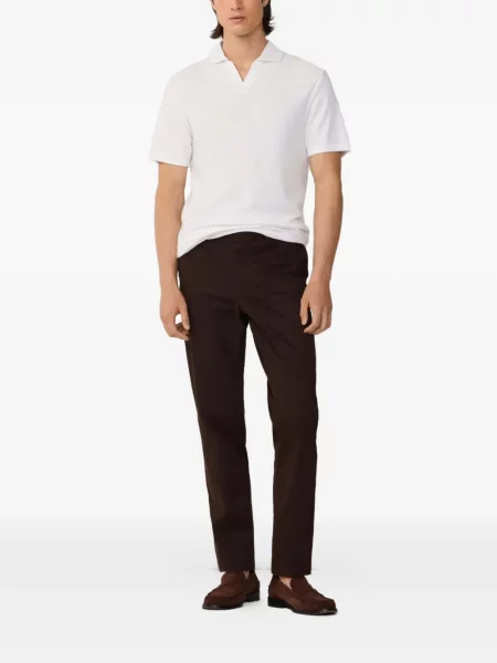 Gulerat tricou Hackett London tricotate alb