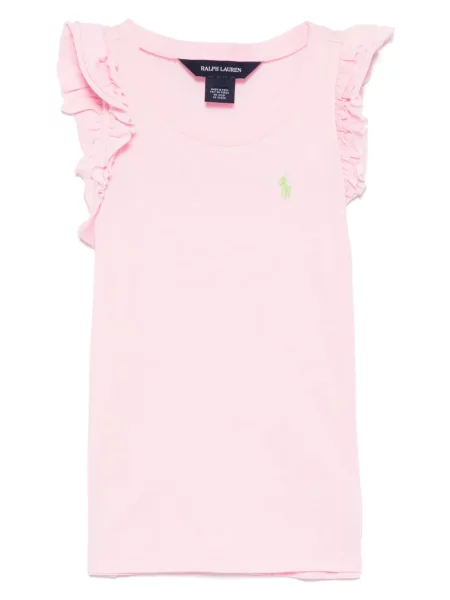 Koszulka polo dziecięca Polo Ralph Lauren różowa