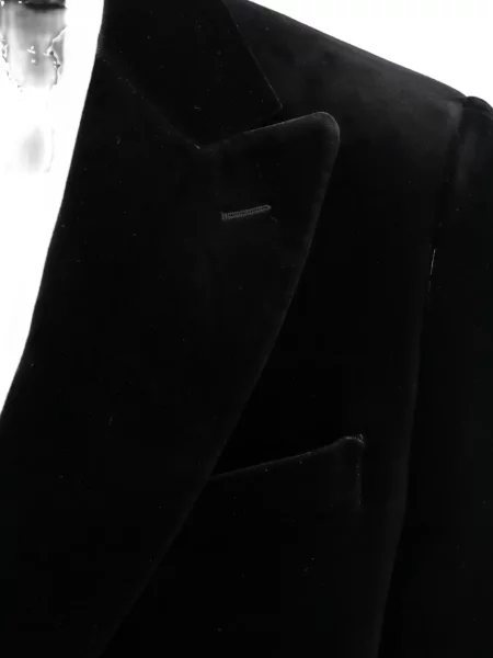 Sacou Lardini de catifea cu rever negru
