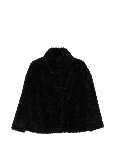 Palton de blană Herno cu blană negru