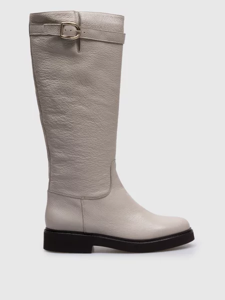 Шкіряні чоботи Doucal's бежеві