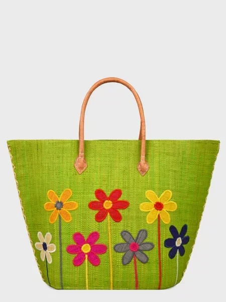 Le Comptoir de la plage Пляжна сумка Majunga_VER Солома зелений