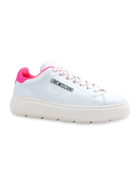 Sneakersy Love Moschino skórzane białe