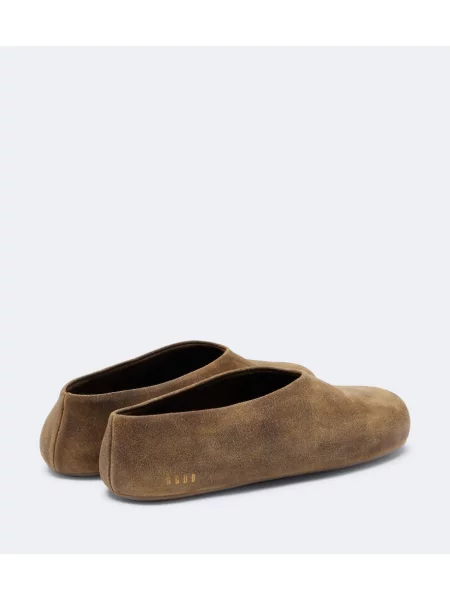 Semišové slip on baleríny Golden Goose zelená
