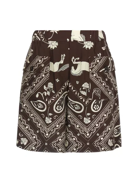 Bermudy Alberto Biani z nadrukiem brązowe