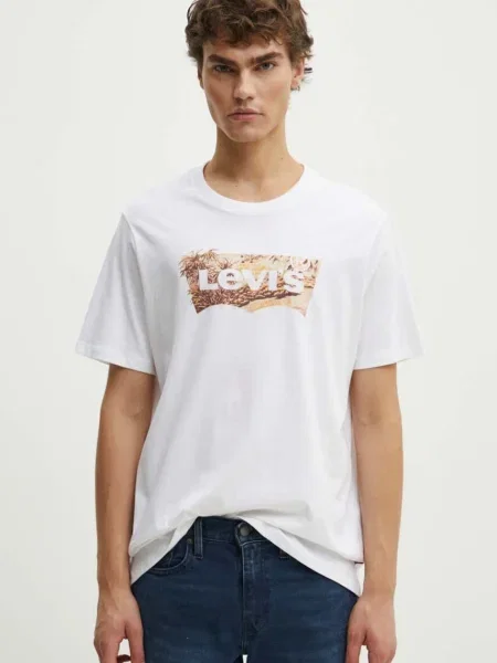 Тениска Levi's с принт бяло