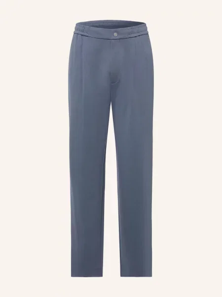 Calvin Klein Kalhoty Ve Stylu Joggingových Kalhot Zúžený Střih Z Džerzeje modrá