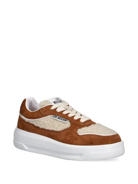 Sneakerși Love Moschino maro