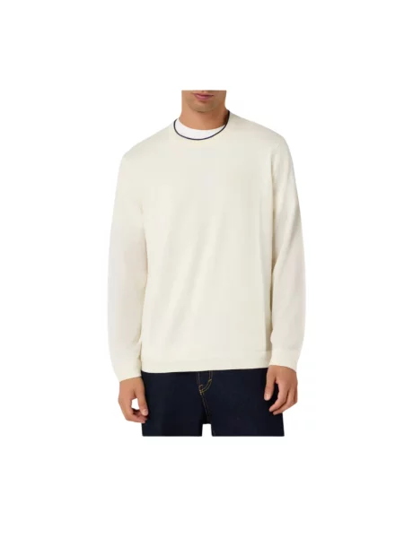 Sweter Emporio Armani wełniany biały