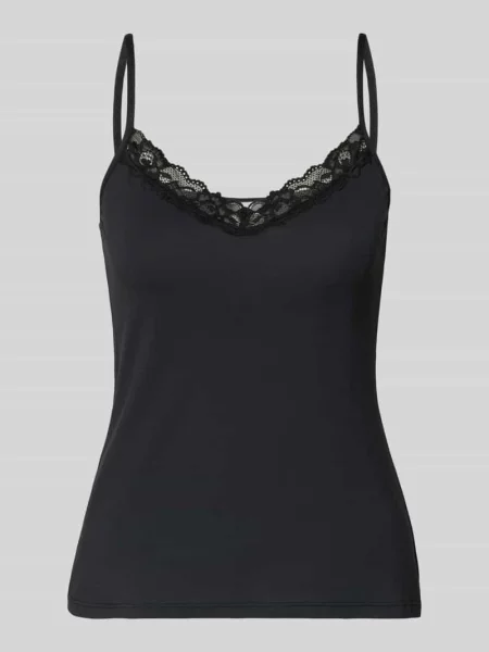 Top Skiny koronkowy czarny