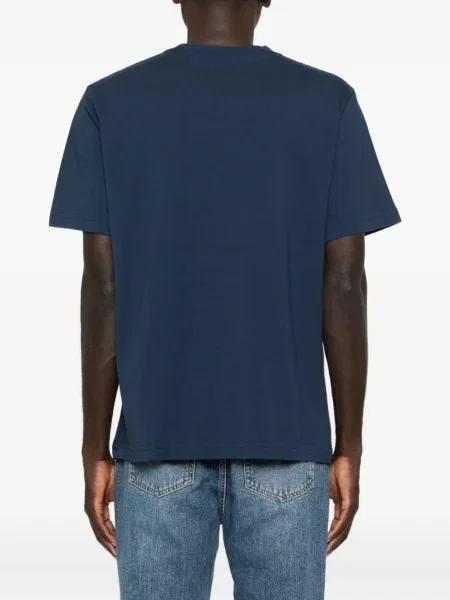 Tricou Maison Kitsune cu imagine albastru