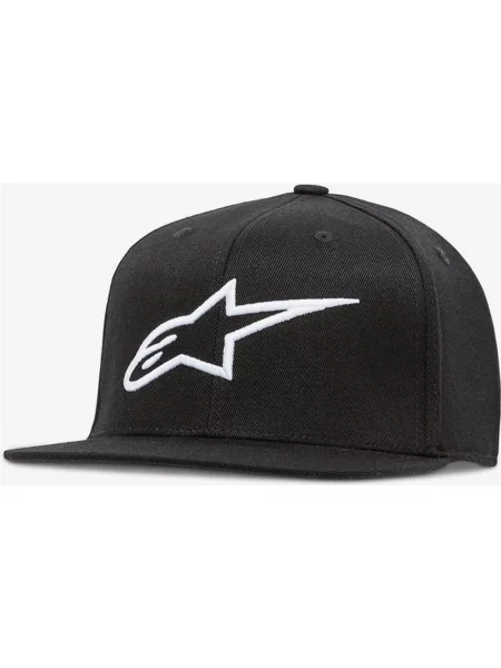 Czapka Alpinestars Ageless z płaskim daszkiem czarno-biała S-M biała