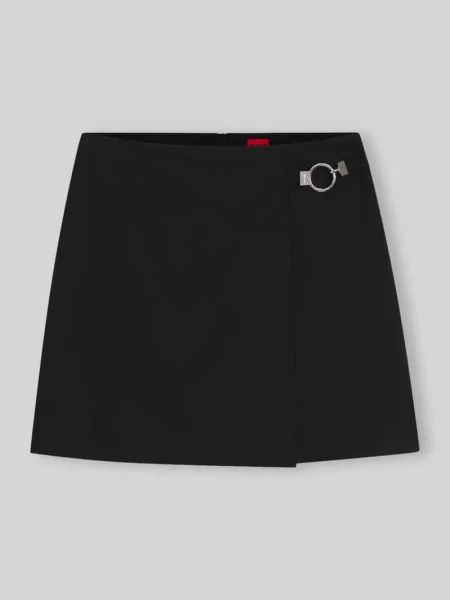 Spódnica mini w kopertowym stylu model Rilasi' Hugo czarna