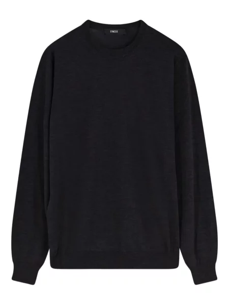Пуловер Eynesse с кръгло деколте черно