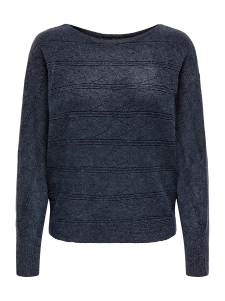 ONLY Pulover ONLJEANETT închis albastru