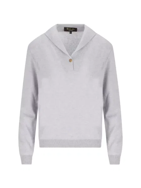 Tricou polo Loro Piana gri
