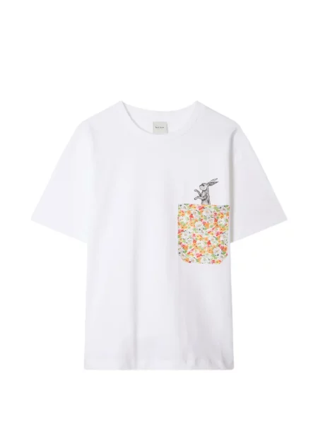 Тениска Paul Smith на цветя бяло