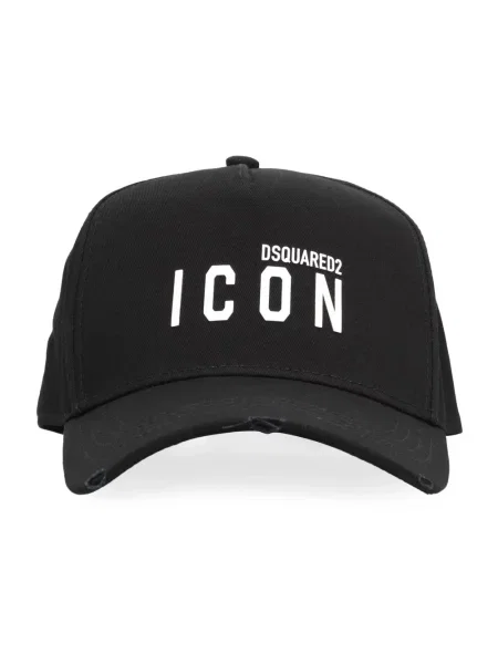 Czapka z daszkiem Dsquared2 z logo czarna