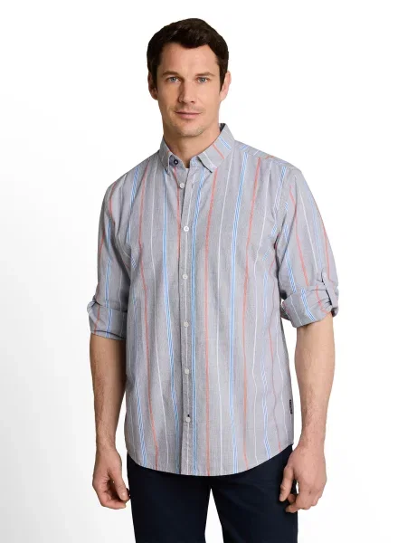 TOM TAILOR Srajca azur / svetlo modra / melona bela