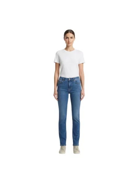 Skinny jeansy skinny Fracomina niebieskie