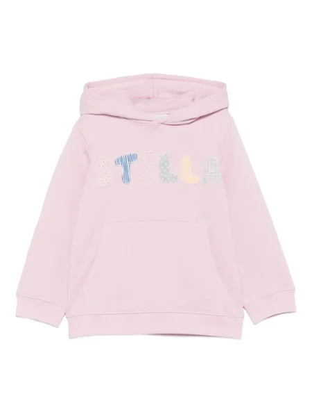 Bluza z kapturem dziecięca Stella Mccartney różowa