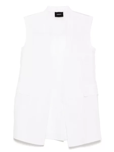 Vestă Akris de mătase transparente alb