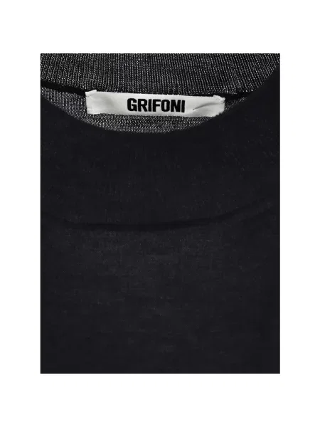 Sweter z golfem Mauro Grifoni niebieski
