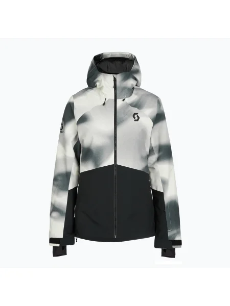 Лижна куртка SCOTT Ultimate Dryo 10 dust white print/black біла