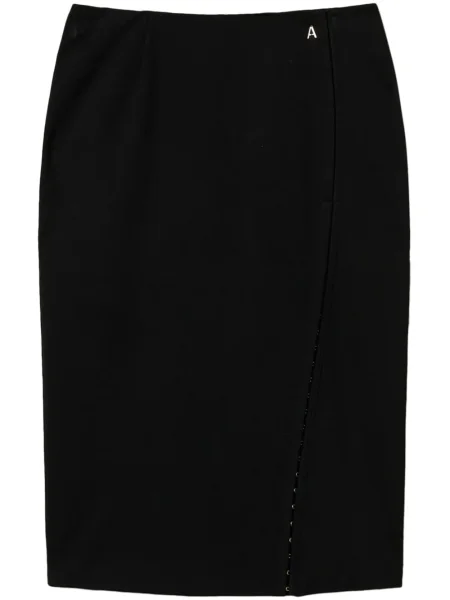 Fustă midi Twinset până la genunchi negru