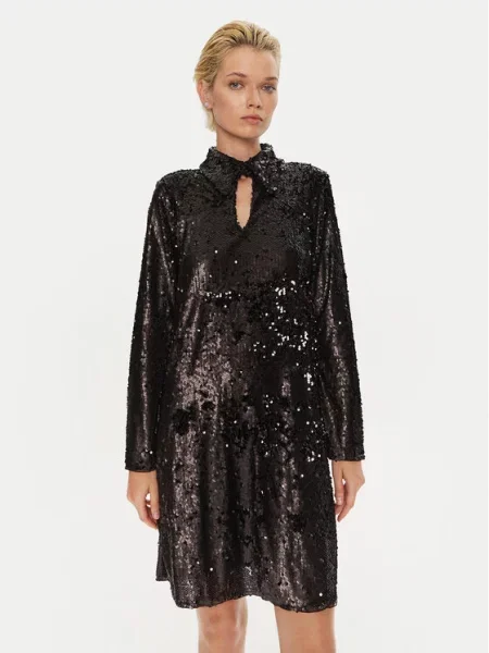 Cocktail obleka Bruuns Bazaar črna