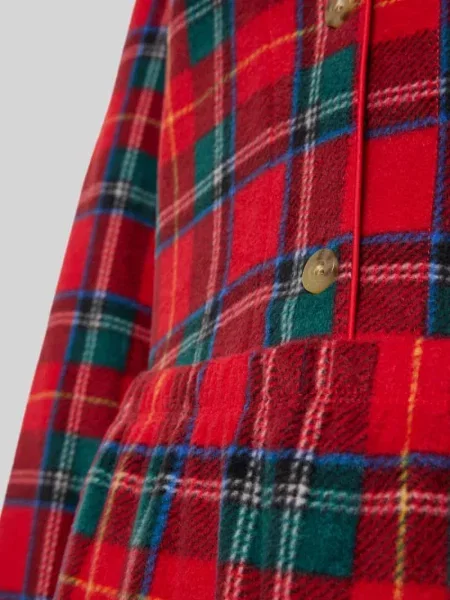 Piżama z kołnierzem z połami Lauren Ralph Lauren biała