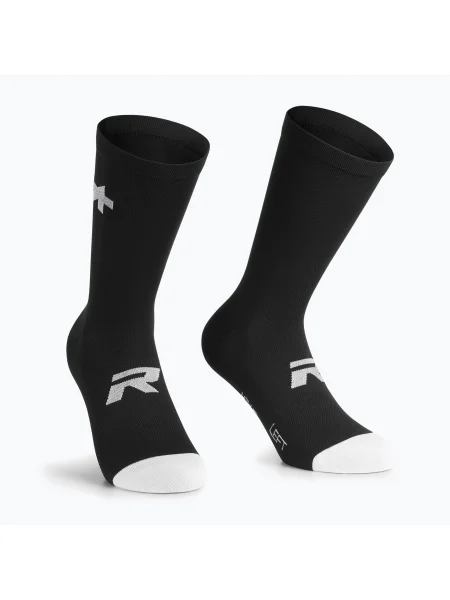 Kerékpáros zokni ASSOS R S9 2P black. Méret: EU fekete